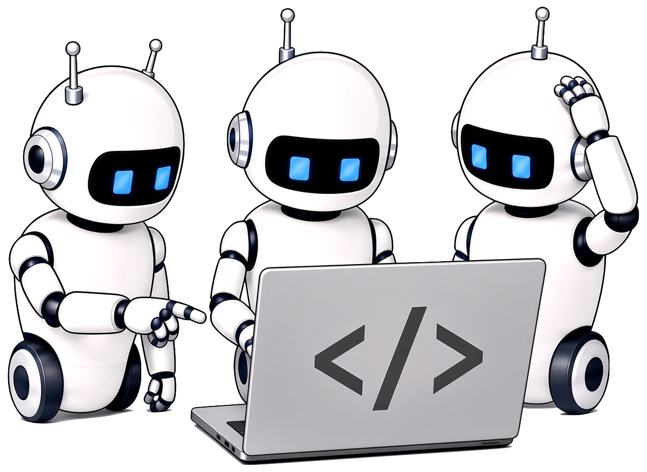 BotFleet Metallic Robot Trio